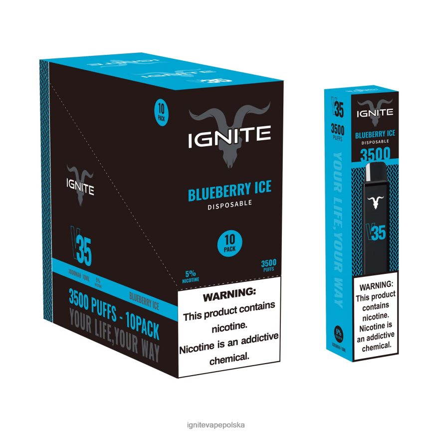 Ignite E Papieros Cena | IGNITE V35 vape pen 10 szt kiwi truskawkowe 0648NZ127